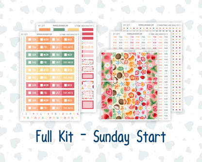 Kit 0271 - Laurel Denise The Anne Planner Large - Weekly Kit - June - Strawberry Shore