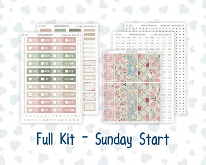 Kit 0257 - Laurel Denise The Anne Planner Large - Weekly Kit - March - Blush Garden