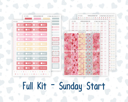 Kit 0254 - Laurel Denise The Anne Planner Large - Weekly Kit - February - Valentine Village