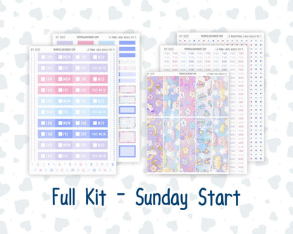 Kit 0252 - Laurel Denise The Anne Planner Large - Weekly Kit - February - Tokyo Candy Cloud