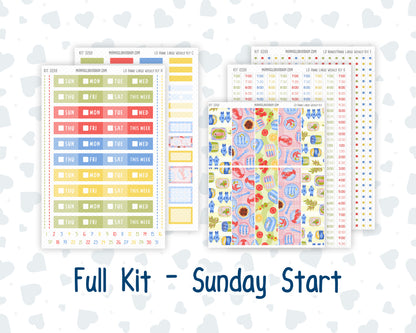 Kit 0269 - Laurel Denise The Anne Planner Large - Weekly Kit - June - Dolce Mare