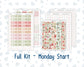 Kit 0308 - Laurel Denise The Anne Planner Large - Weekly Kit - December - Knit & Holly