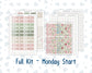 Kit 0257 - Laurel Denise The Anne Planner Large - Weekly Kit - March - Blush Garden