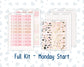 Kit 0297 - Laurel Denise The Anne Planner Large - Weekly Kit - October - Pink Spell