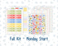 Kit 0269 - Laurel Denise The Anne Planner Large - Weekly Kit - June - Dolce Mare