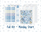 Kit 0249 - Laurel Denise The Anne Planner Large - Weekly Kit - January - Icy Lace