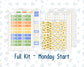 Kit 0229 - Laurel Denise Standard - Vertical - Weekly Kit - August - Golden Faces