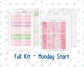 Kit 0253 - Laurel Denise The Anne Planner Large - Weekly Kit - February - Rosy Daydreams