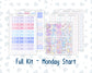 Kit 0252 - Laurel Denise The Anne Planner Large - Weekly Kit - February - Tokyo Candy Cloud