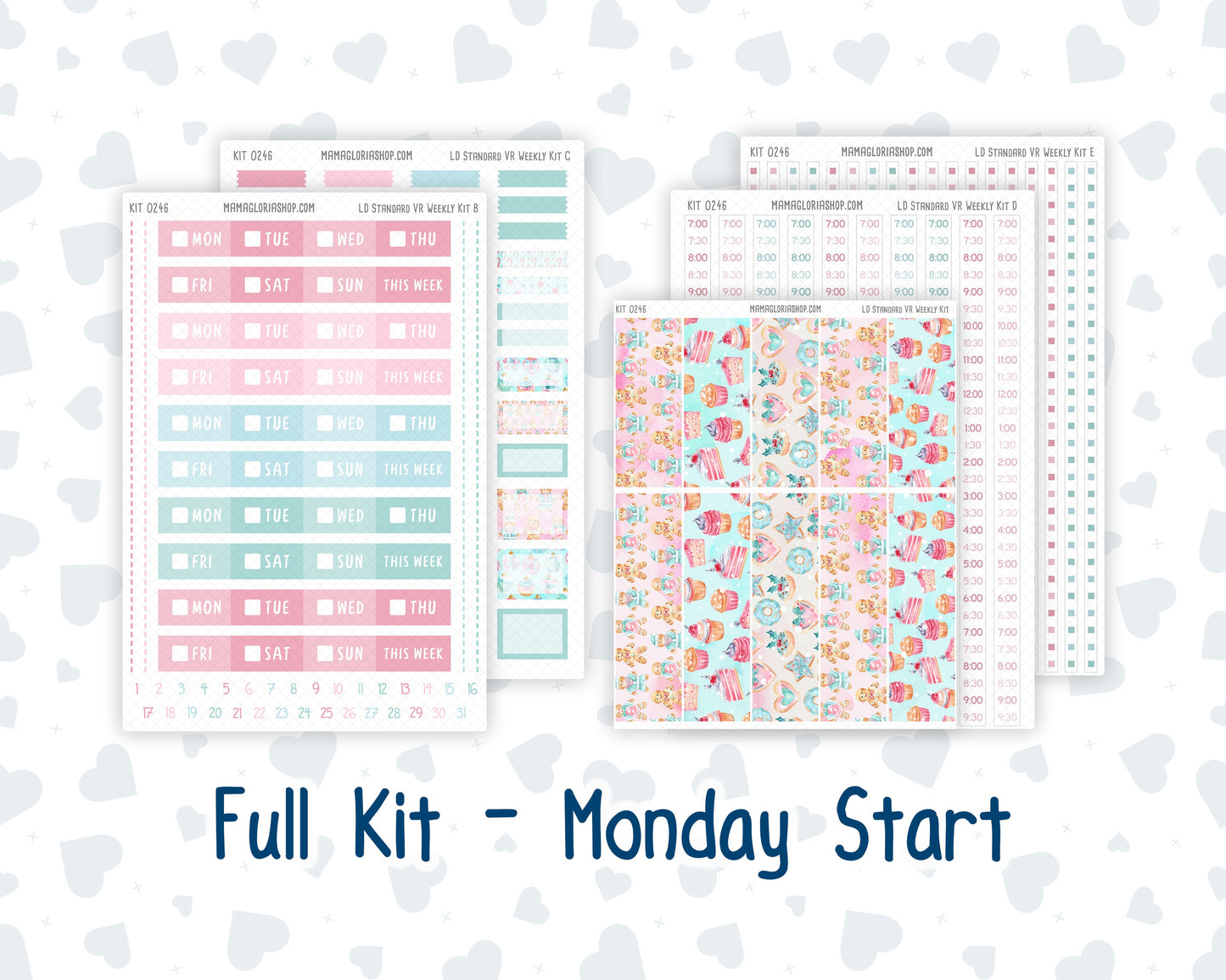 Kit 0246 - Laurel Denise Standard - Vertical - Weekly Kit - December - Gingerbread Sweets
