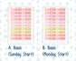 Kit 0294 - Laurel Denise The Anne Planner Large - Weekly Kit - September - Rosy Reveria