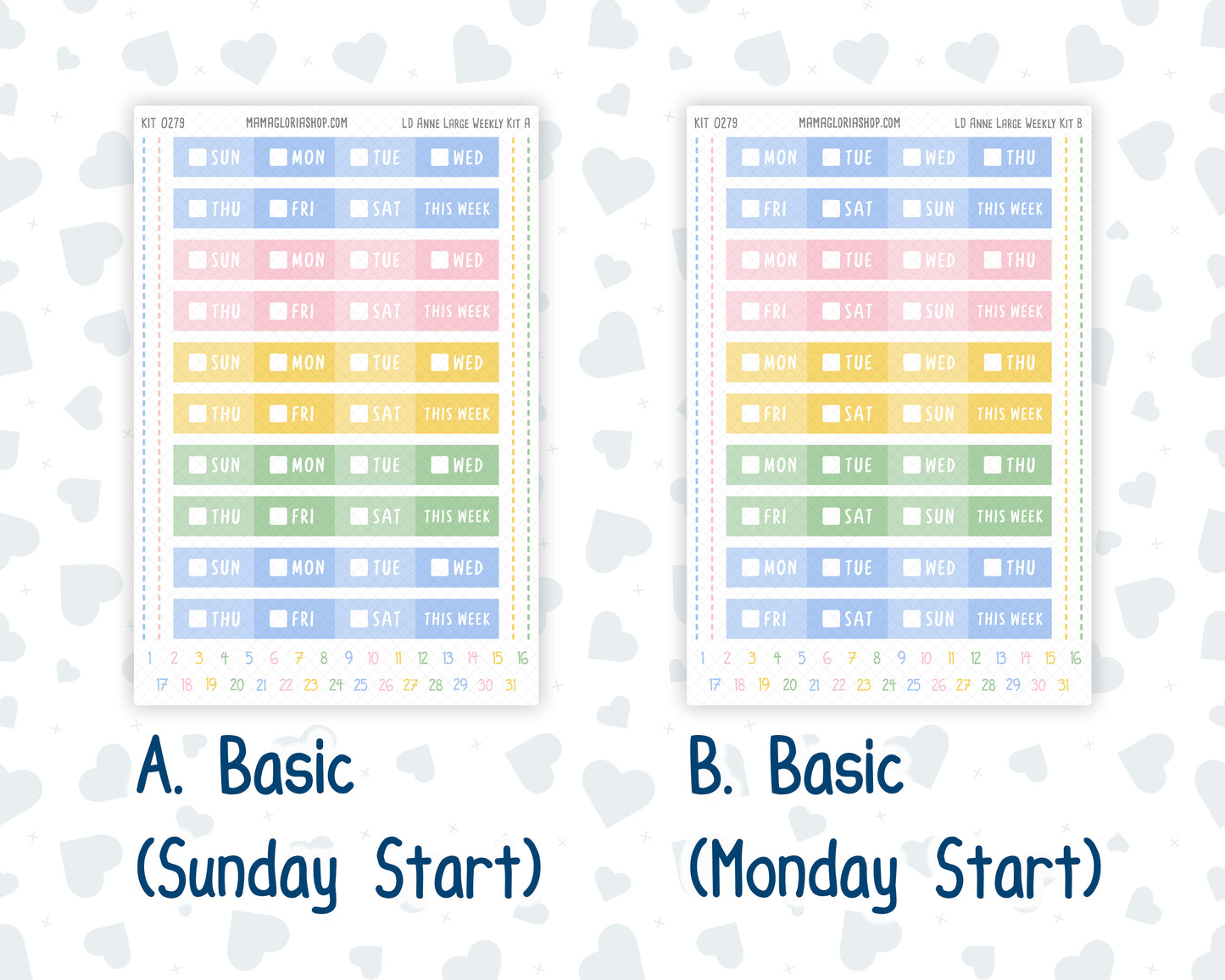 Kit 0279 - Laurel Denise The Anne Planner Large - Weekly Kit - August - Not Ready For School