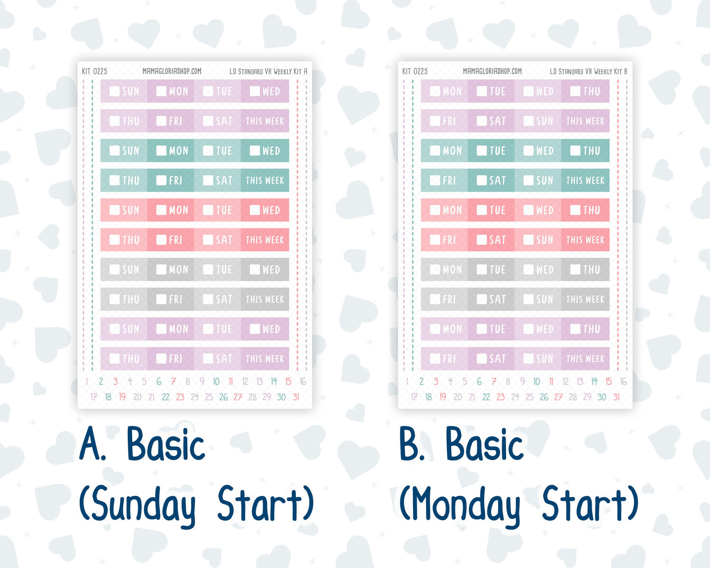Kit 0225 - Laurel Denise Standard - Vertical - Weekly Kit - July - Carnival Joy