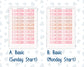 Kit 0297 - Laurel Denise The Anne Planner Large - Weekly Kit - October - Pink Spell