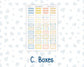 Kit 0265 - Laurel Denise The Anne Planner Large - Weekly Kit - May - Honeybee Sky
