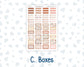 Kit 0296 - Laurel Denise The Anne Planner Large - Weekly Kit - September - Coffee Break