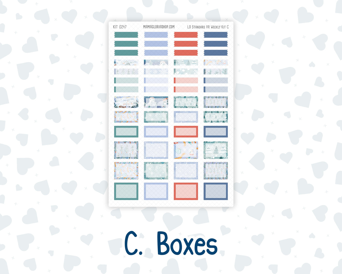 Kit 0247 - Laurel Denise Standard - Vertical - Weekly Kit - December - Snow Day Adventures