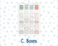 Kit 0245 - Laurel Denise Standard - Vertical - Weekly Kit - December - Vintage Christmas