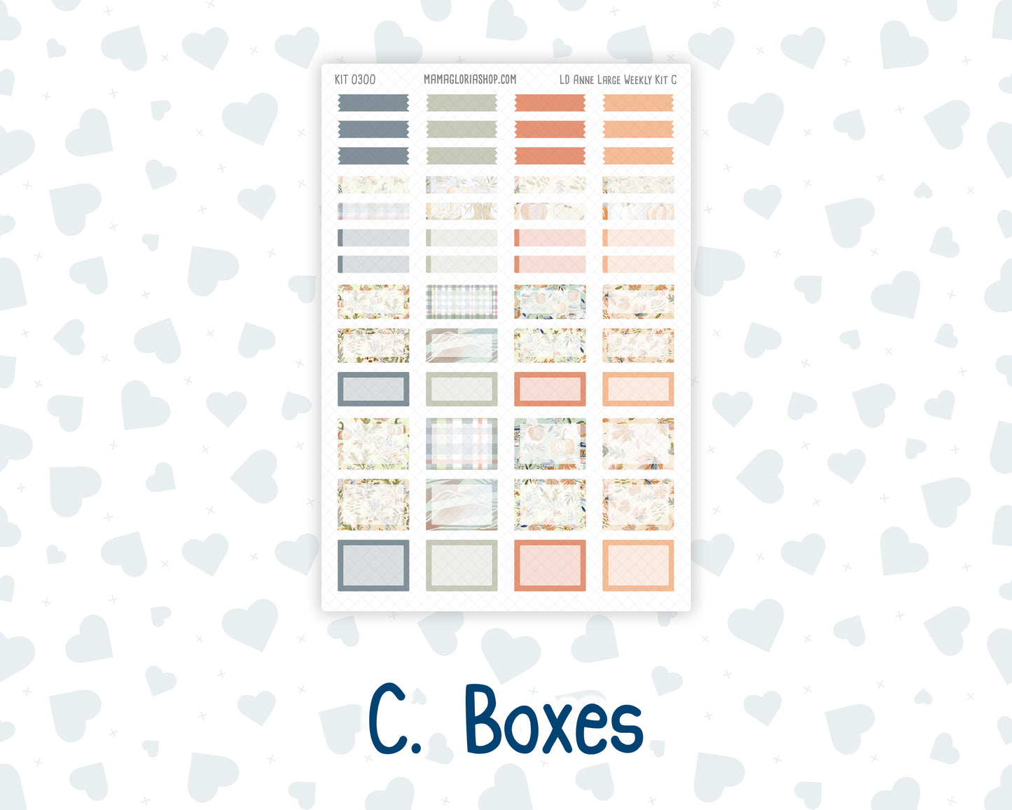 Kit 0300 - Laurel Denise The Anne Planner Large - Weekly Kit - October - Autumn Stroll