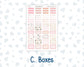 Kit 0297 - Laurel Denise The Anne Planner Large - Weekly Kit - October - Pink Spell