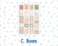Kit 0298 - Laurel Denise The Anne Planner Large - Weekly Kit - October - Velvet Bloom