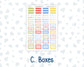 Kit 0269 - Laurel Denise The Anne Planner Large - Weekly Kit - June - Dolce Mare
