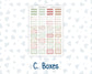 Kit 0244 - Laurel Denise Standard - Vertical - Weekly Kit - December - Santas Village