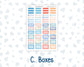 Kit 0268 - Laurel Denise The Anne Planner Large - Weekly Kit - June - Sea Sweeties