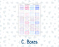 Kit 0252 - Laurel Denise The Anne Planner Large - Weekly Kit - February - Tokyo Candy Cloud