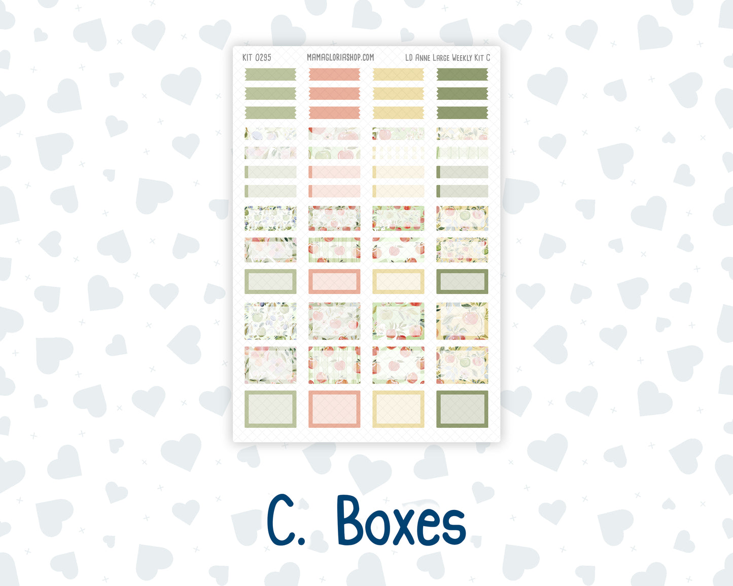 Kit 0295 - Laurel Denise The Anne Planner Large - Weekly Kit - September - Apple Harvest