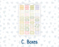 Kit 0280 - Laurel Denise The Anne Planner Large - Weekly Kit - Half Past Six In August
