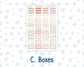 Kit 0308 - Laurel Denise The Anne Planner Large - Weekly Kit - December - Knit & Holly