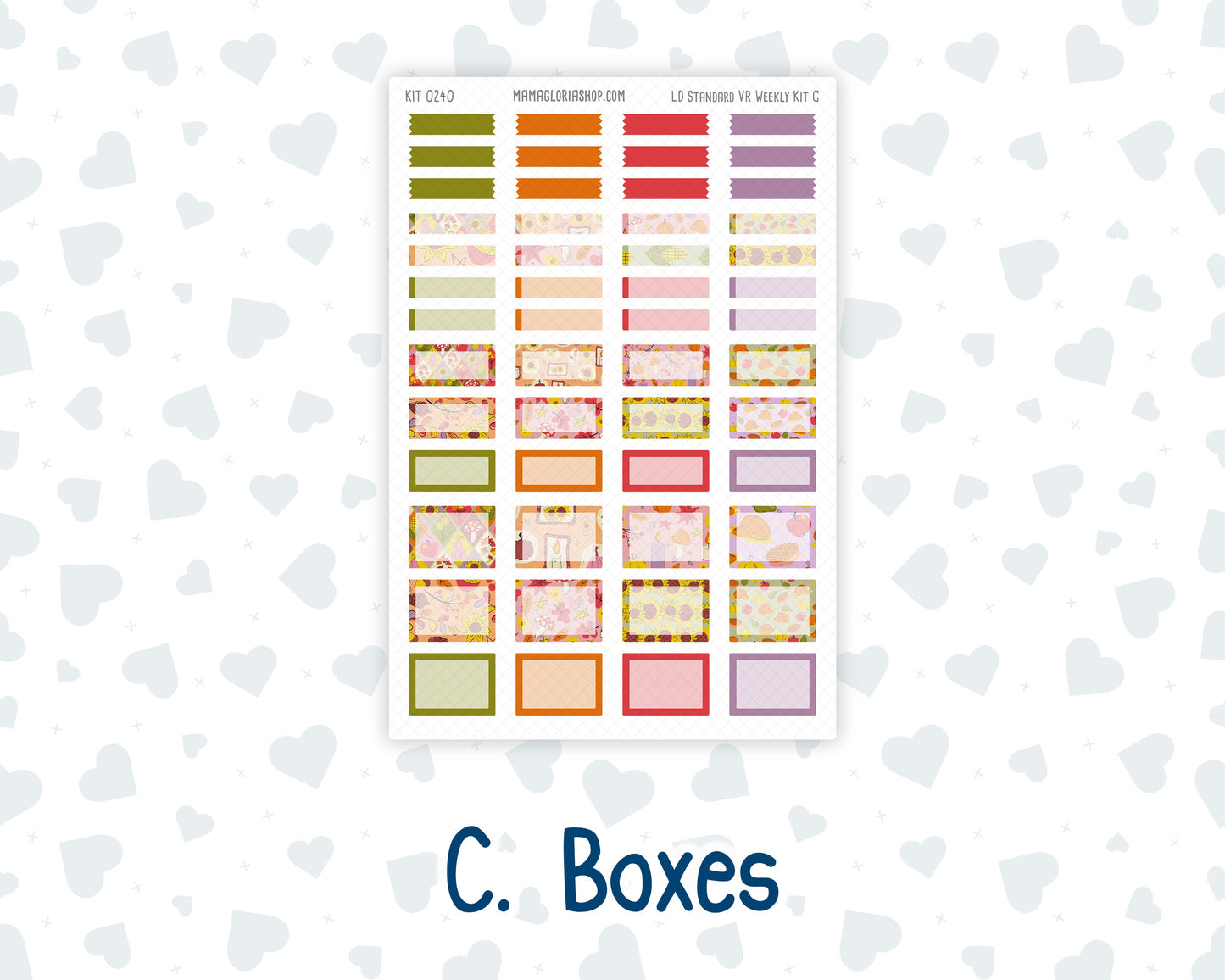 Kit 0240 - Laurel Denise Standard - Vertical - Weekly Kit - November - Cozy Thanksgiving