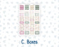 Kit 0307 - Laurel Denise The Anne Planner Large - Weekly Kit - December - Velvet Hearth