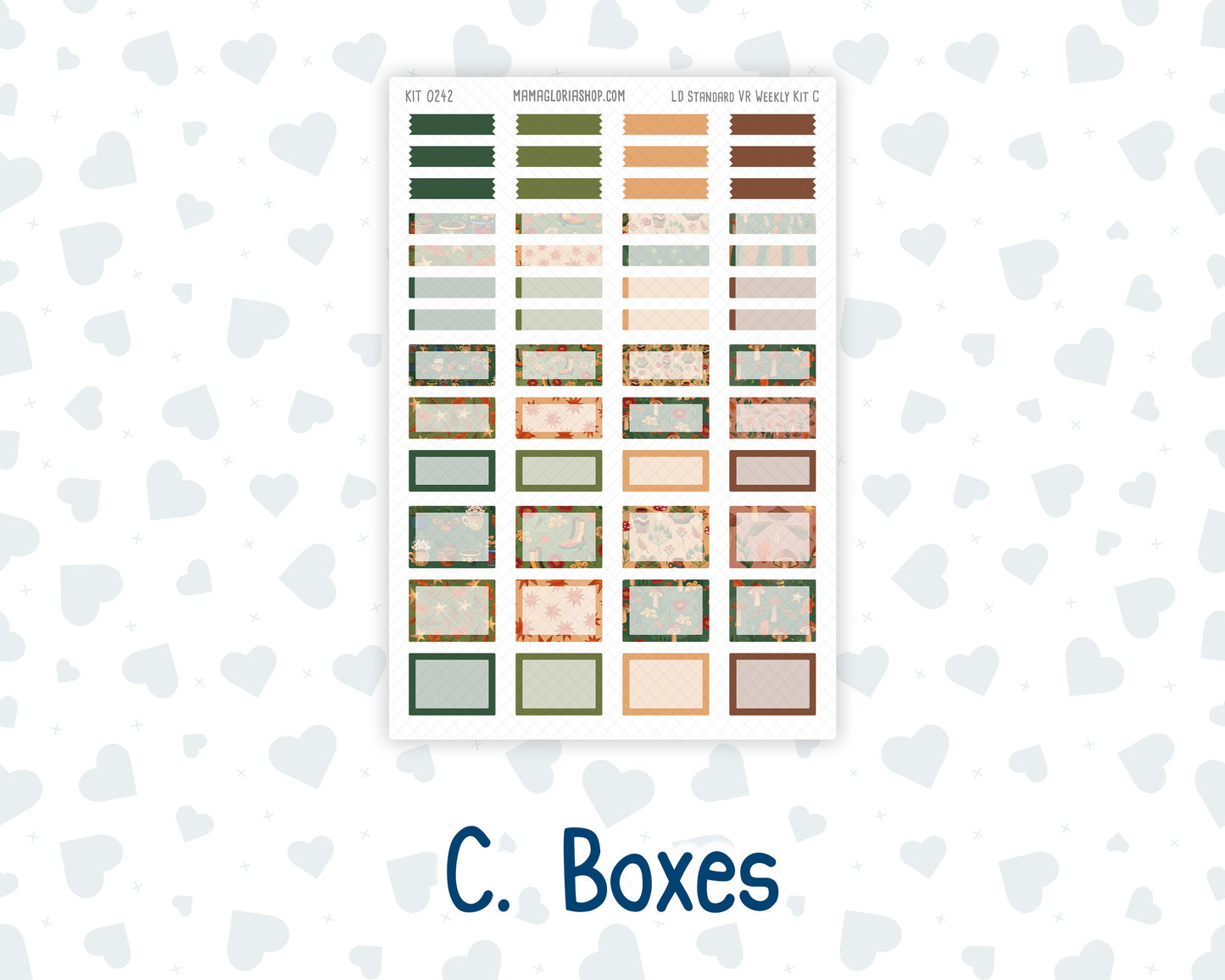 Kit 0242 - Laurel Denise Standard - Vertical - Weekly Kit - November - Cottage Autumn