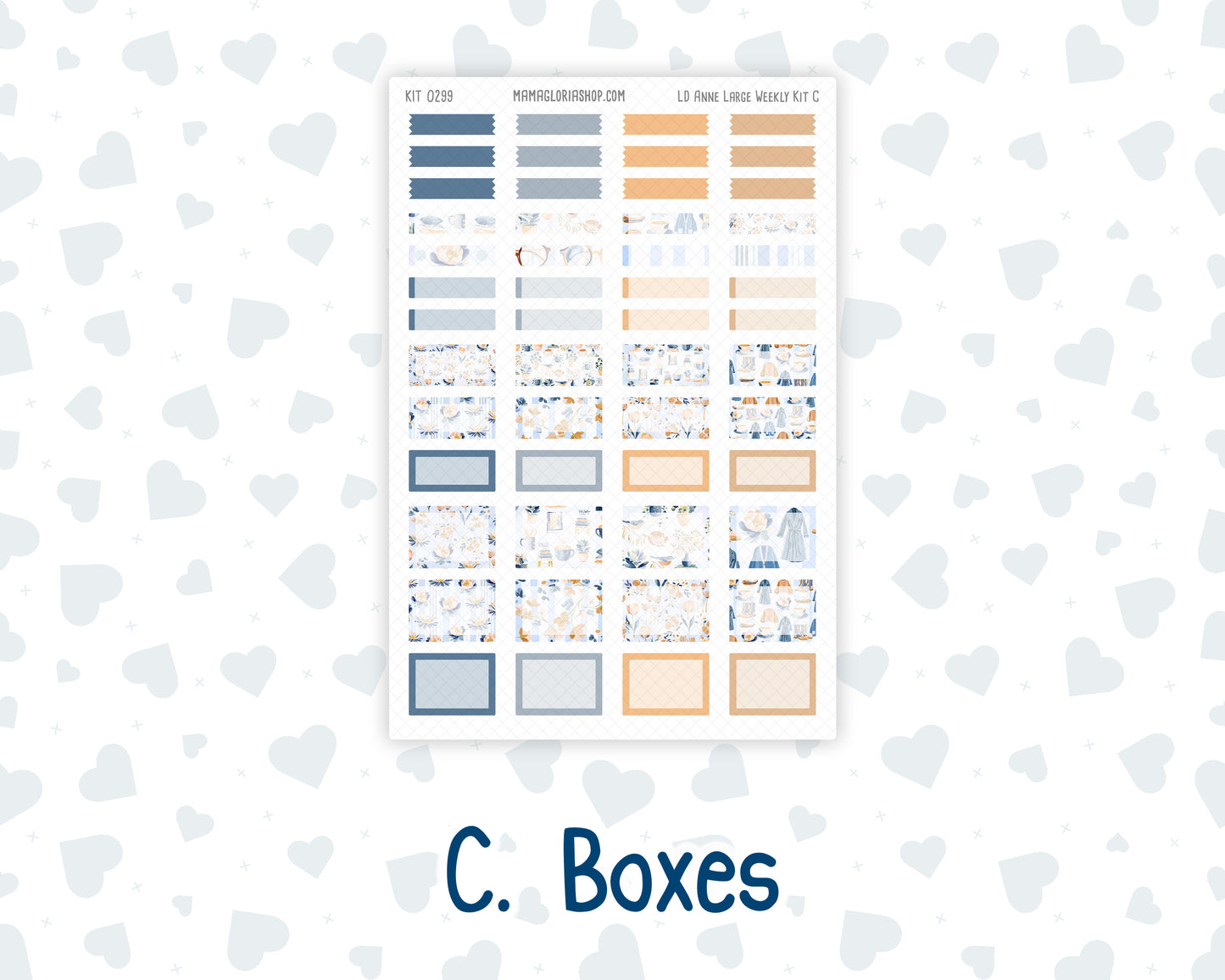 Kit 0299 - Laurel Denise The Anne Planner Large - Weekly Kit - October - Book Nook