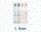 Kit 0275 - Laurel Denise The Anne Planner Large - Weekly Kit - July - Tropical Safari Blush