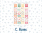 Kit 0271 - Laurel Denise The Anne Planner Large - Weekly Kit - June - Strawberry Shore