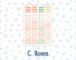 Kit 0278 - Laurel Denise The Anne Planner Large - Weekly Kit - August - Oops, All Peaches