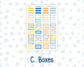 Kit 0219 Laurel Denise Standard Size  – Weekly - Vertical Layout - Bee's Business - May