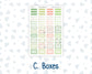 Kit 0256 - Laurel Denise The Anne Planner Large - Weekly Kit - March - Froggy Luck