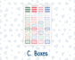 Kit 0306 - Laurel Denise The Anne Planner Large - Weekly Kit - December - Jolly Mischief