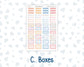 Kit 0270 - Laurel Denise The Anne Planner Large - Weekly Kit - June - Beachside Bliss