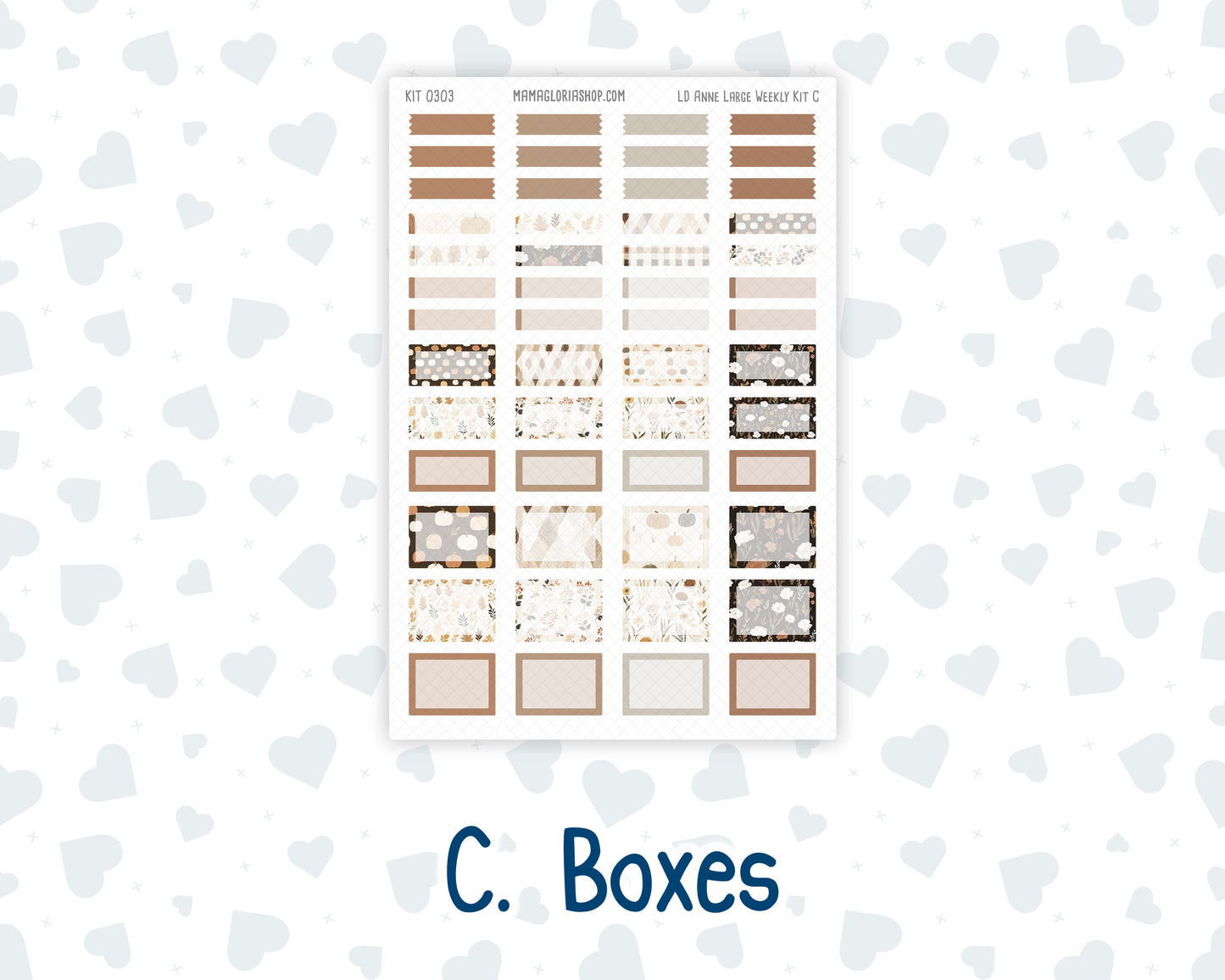 Kit 0303 - Laurel Denise The Anne Planner Large - Weekly Kit - November - Into The Woods