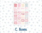 Kit 0254 - Laurel Denise The Anne Planner Large - Weekly Kit - February - Valentine Village