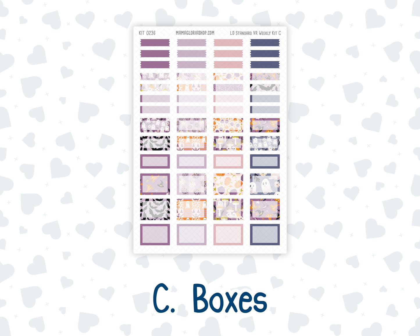 Kit 0236 - Laurel Denise Standard - Vertical - Weekly Kit - October - Sweet & Spooky