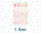 Kit 0294 - Laurel Denise The Anne Planner Large - Weekly Kit - September - Rosy Reveria