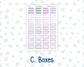 Kit 0263 - Laurel Denise The Anne Planner Large - Weekly Kit - April - Lavender Drift