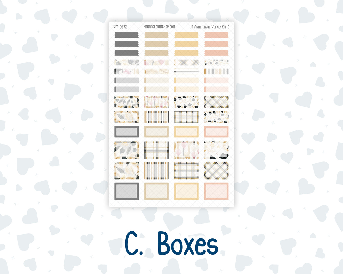 Kit 0272 - Laurel Denise The Anne Planner Large - Weekly Kit - May - Graduation