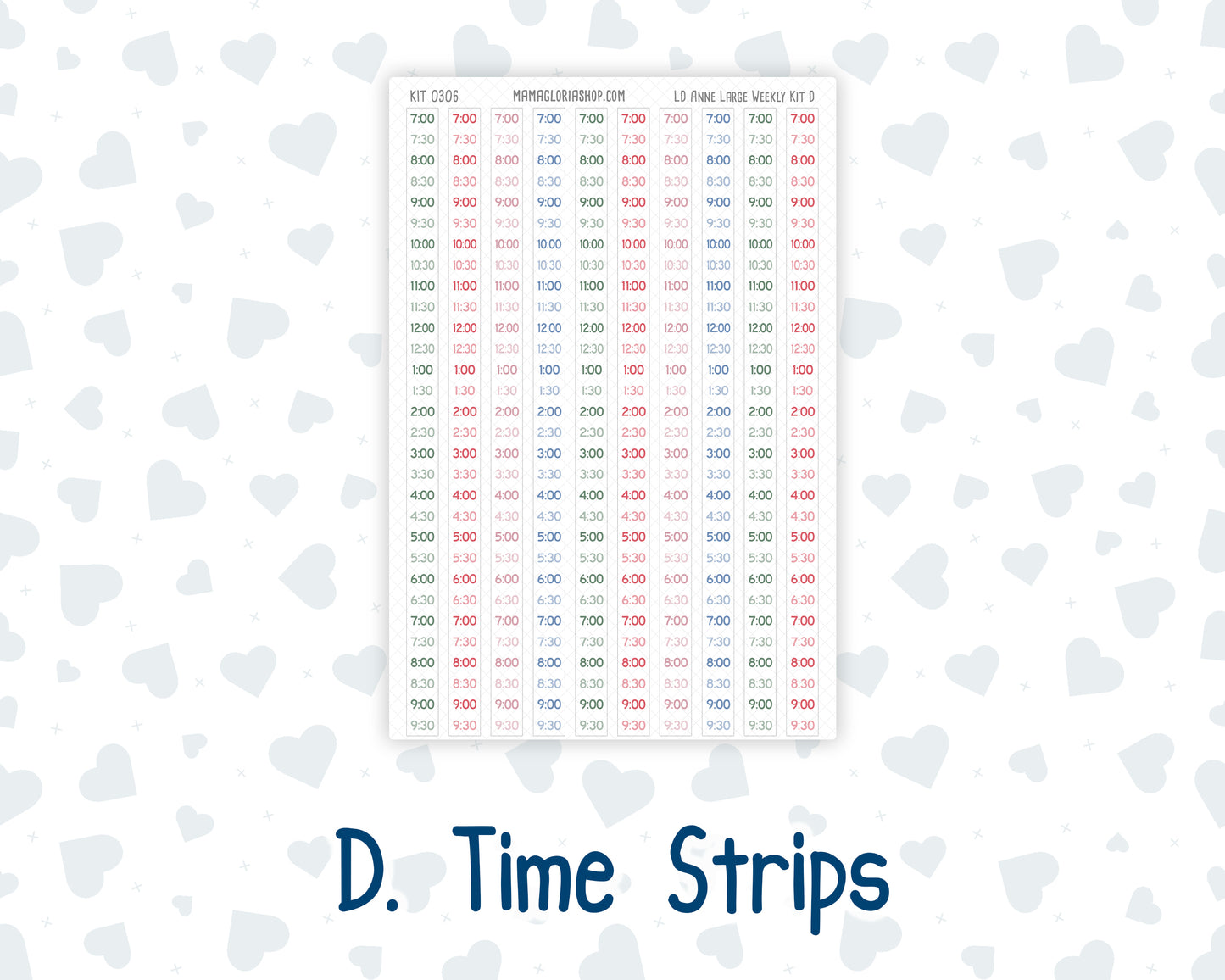 Kit 0306 - Laurel Denise The Anne Planner Large - Weekly Kit - December - Jolly Mischief
